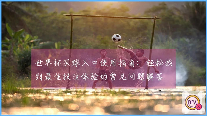 世界杯买球入口使用指南：轻松找到最佳投注体验的常见问题解答